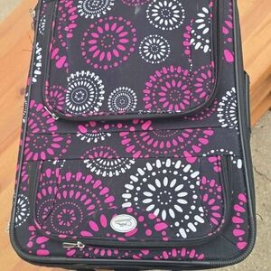 Stylish Black and Pink Patterned Women's Bag